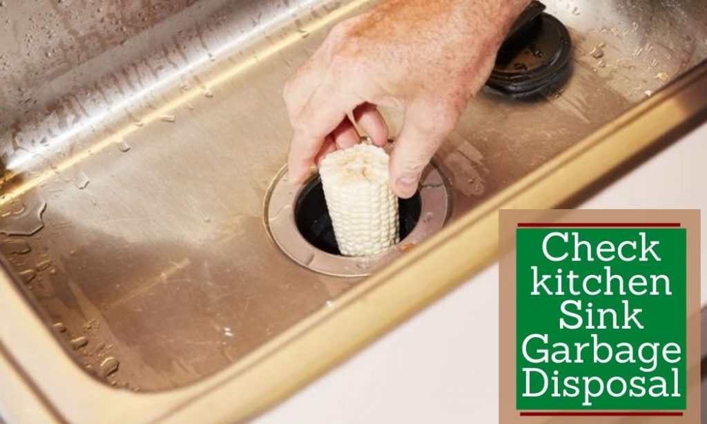 Check kitchen Sink Garbage Disposal