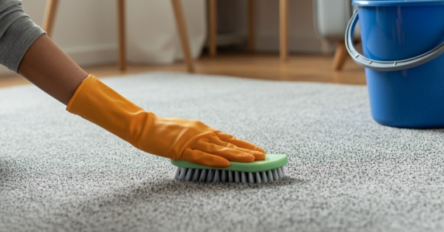 How to Clean Carpet at Home by Hand