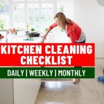Daily weekly and monthly Kitchen cleaning checklist