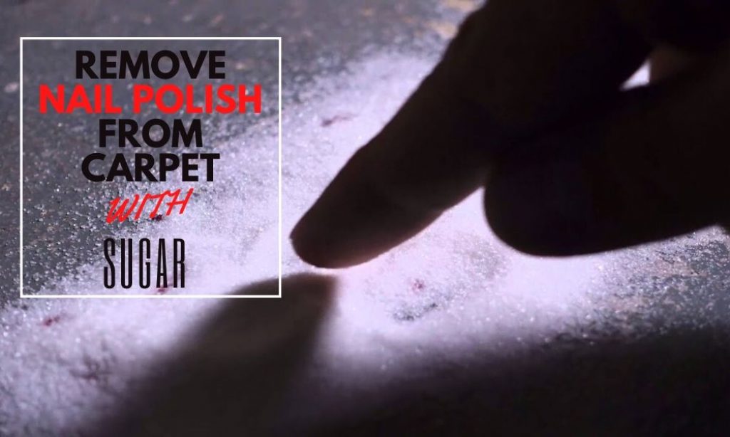 remove nail polish from Carpet with Sugar