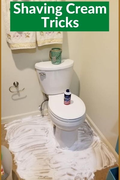 remove urine smell from bathroom with shaving cream