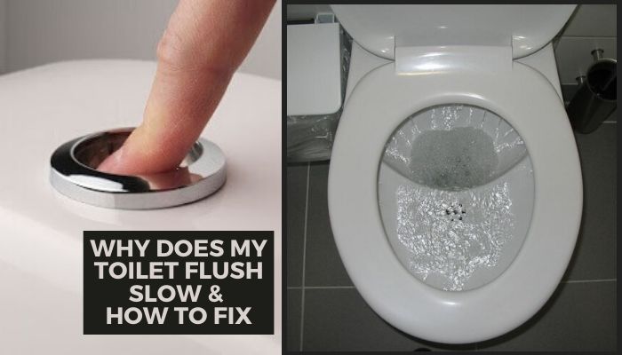 why does my toilet flush slow