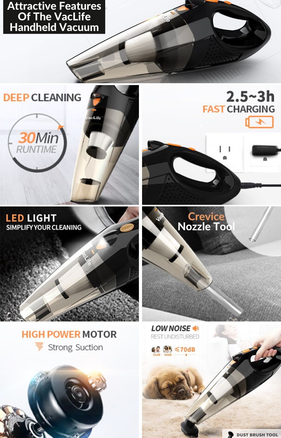 Attractive Features Of The VacLife Handheld Vacuum