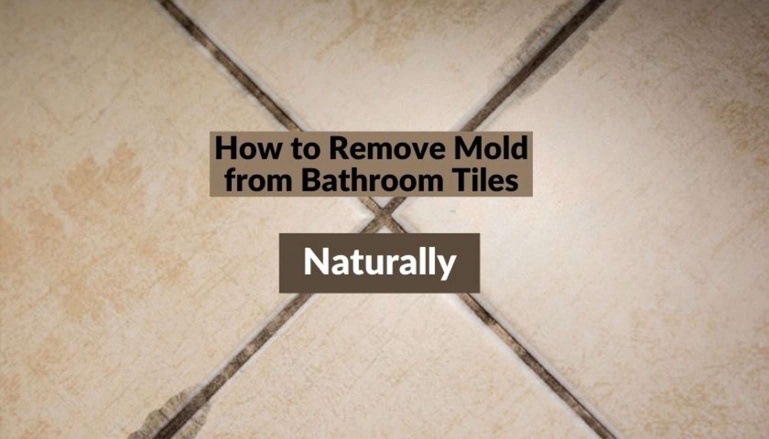 How to Remove Mold from Bathroom Tiles Naturally