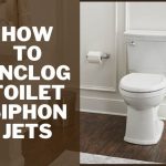 How to unclog toilet siphon jets