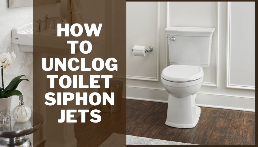 How to unclog toilet siphon jets