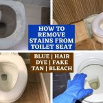 How to remove stains from toilet seat