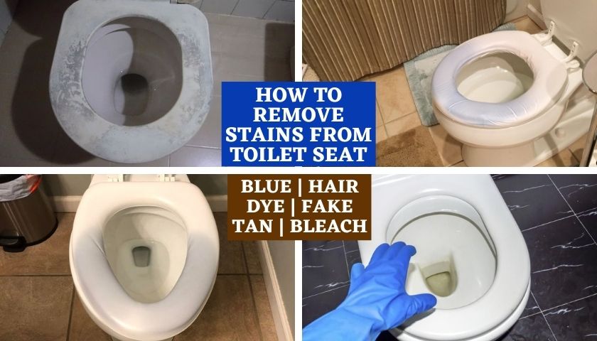 How to remove stains from toilet seat