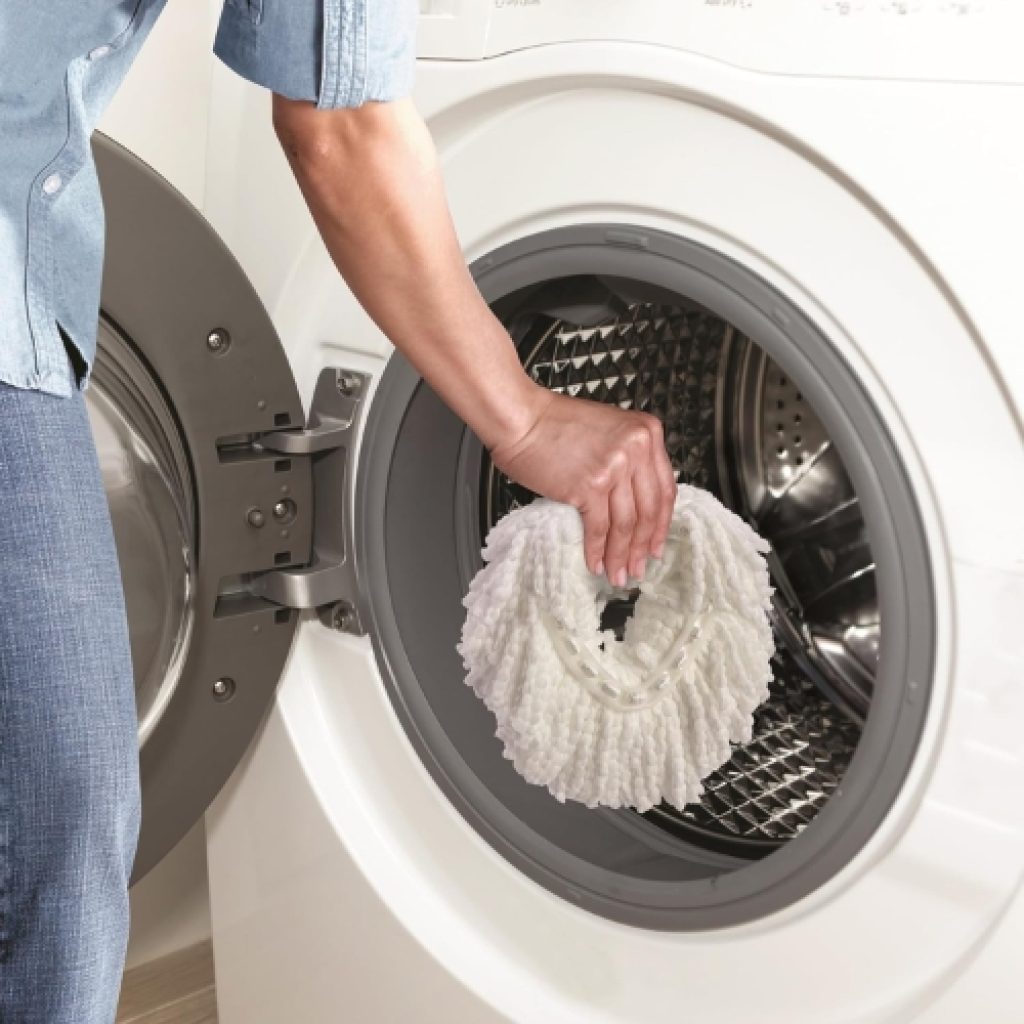 microfiber Spiin mop head is machine washable