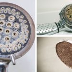 remove limescale rust calcium deposit from shower head