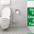 How to Remove Hard Water Stains From Toilet | 4 Best Ways