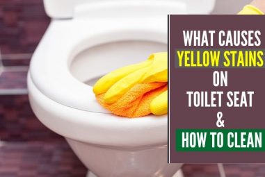 What Causes Yellow Stains On Toilet Seat & How To Clean