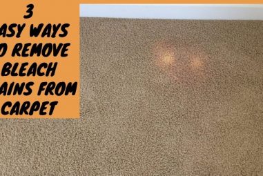 3 Easy Ways to Remove Bleach Stains From Carpet